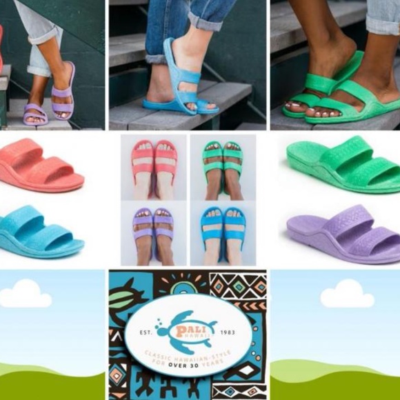 New Green Waterproof Slip On Sandals Size 9 - Picture 3 of 4